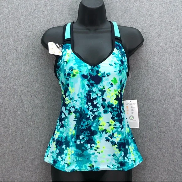 ZeroXposur Swim Zeroxposur Womens Multicolor Tankini Swimwear